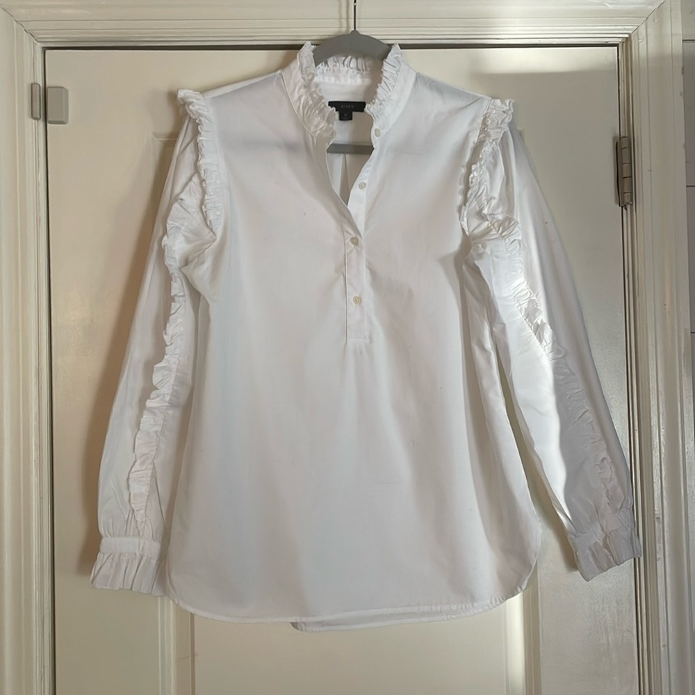 J Crew ruffle tunic